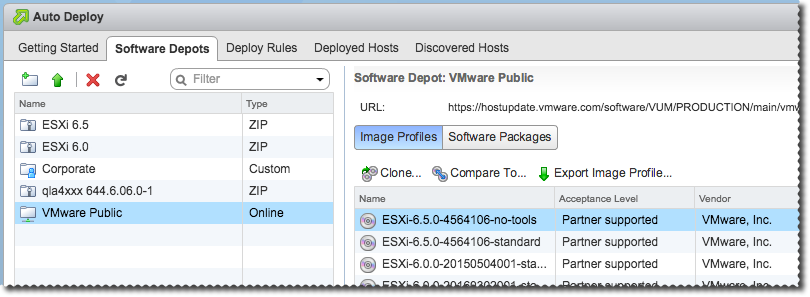 upload zip depots of images and drivers