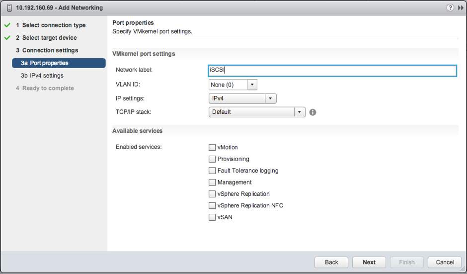 Vmware 7 iscsi настройка