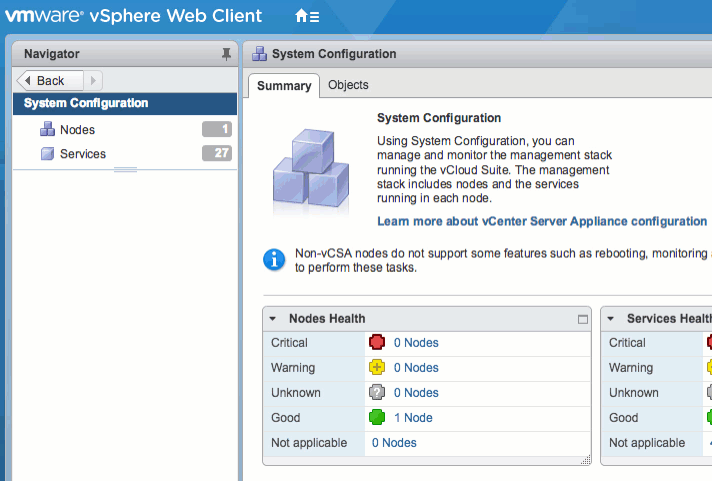 vsphere web client demo