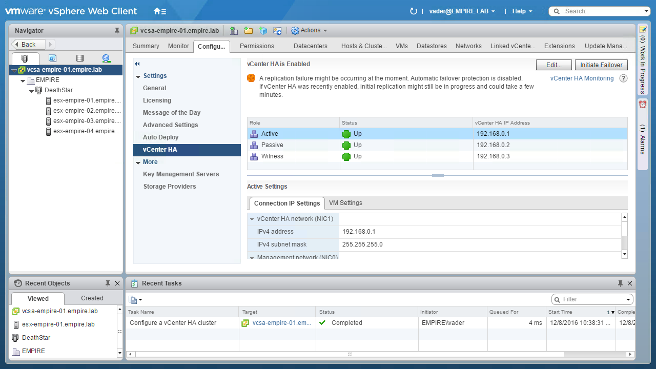 Vmware an error occurred. Web client Cisco. VCENTER. VCENTER update to 8. Homelab.